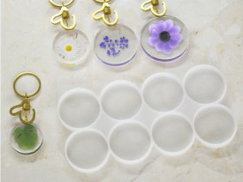 Molde silicona 8 circulos lisos chicos